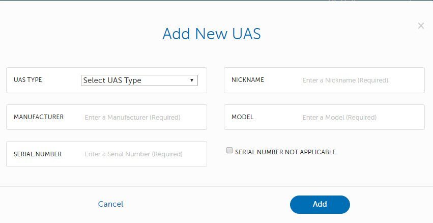 Drone Blog - Add New UAS